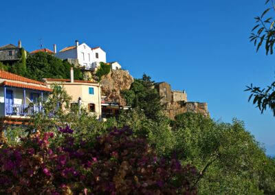 bus tours, alonissos, old village, albedo travel